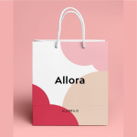 allora paper bag with white kraft material