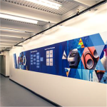 wall branding with vinyl sticker