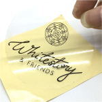 Transparent sticker printing